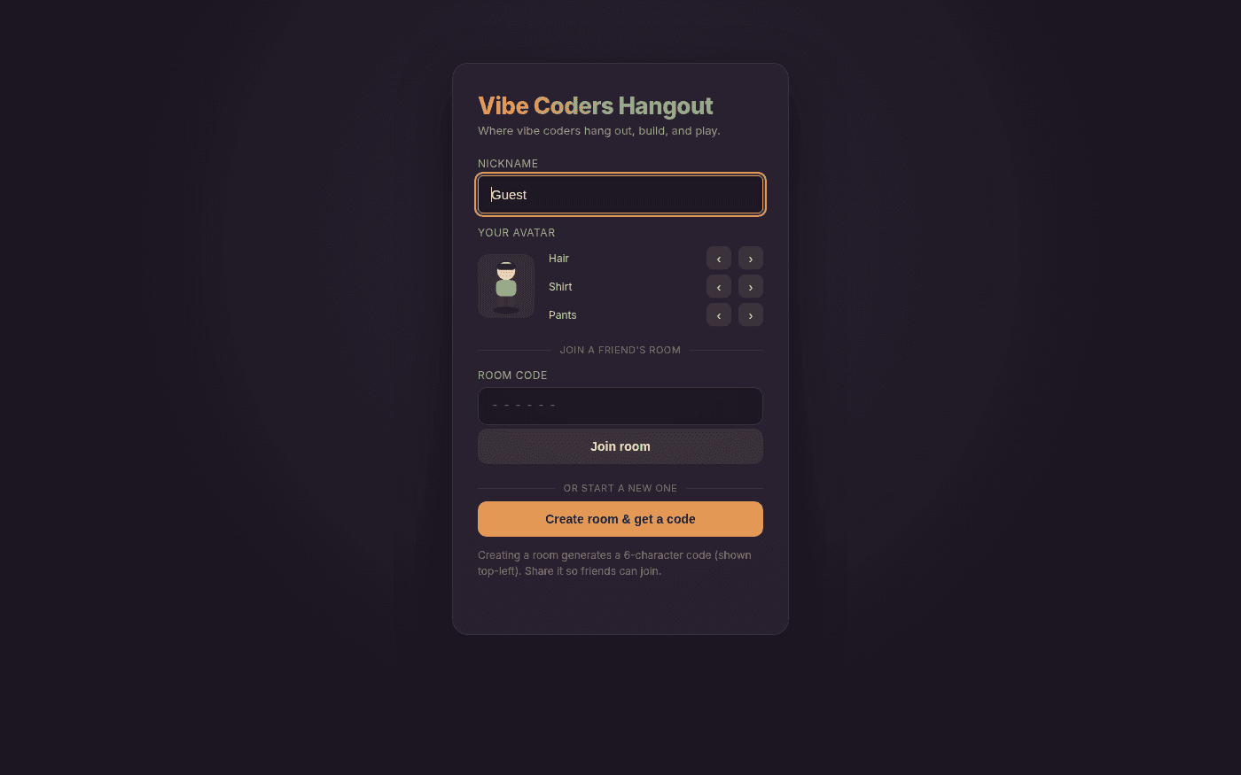 Vibe Coders Hangout screenshot